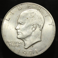 Etats-Unis / USA, Eisenhower, 1 Dollar, 1971, S - San Francisco, Billon, NC (UNC), KM#203a - 1971-1978: Eisenhower