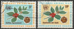 UNO New York 1966 Mi-Nr.168 - 169 O Gestempelt Internationales Kaffee-Abkommen ( 4624) Günstiger Versand 1,00€ - 1,20€ - Used Stamps