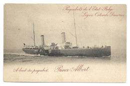 Oostende  *   Paquebots  De L'Etat Belge (Ligne Ostende - Douvres)  -  Prince Albert (10ct) - Bootkaarten