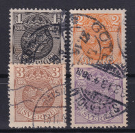 SWEDEN 1911-19 - Canceled - Sc# 95-98 - Used Stamps