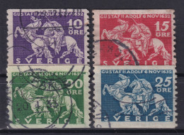 SWEDEN 1932 - Canceled - Sc# 232-235 - Used Stamps