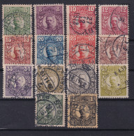 SWEDEN 1911-19 - Canceled - Sc# 77, 79, 80, 81, 82, 83, 84, 86, 87, 88, 89, 91, 93, 94 - Gebraucht