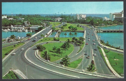 (PAN)  CP Cloverleaf On Express Highway As Seen From The Miramar Charterhouse, San Juan Puerto Rico. Unused - Puerto Rico