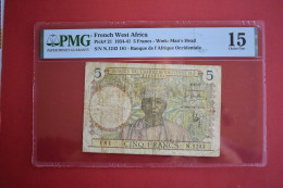 Banknotes  French West Africa 5 Francs 1.8.1935 PMG 15 - États D'Afrique De L'Ouest