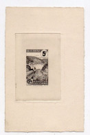 !!! EPREUVE D'ARTISTE EN NOIR COLIS POSTAL 5F PAR SERRES - Artistenproeven