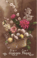 FÊTES - VŒUX - Joyeuses Pâques - Œufs - Colorisé - Carte Postale Ancienne - Pâques