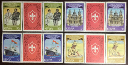 Kenya 1981 Royal Wedding Gutter Pairs MNH - Kenya (1963-...)