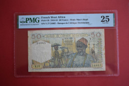 Banknotes  French West Africa 50 Francs 28.10.1954 PMG 25 - États D'Afrique De L'Ouest