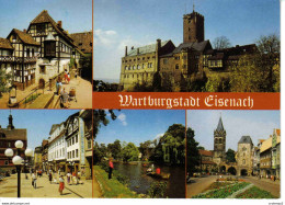 WARTBURG Stadt Eisenach 5 Vues Animée Auslese Bild Verlag Barque Poussette Enseigne Capitol VOIR DOS - Warburg