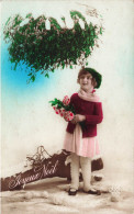 FÊTES - VŒUX - Joyeux Noël - Petite Fille - Colorisé - Carte Postale Ancienne - Sonstige & Ohne Zuordnung