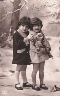 FÊTES - VŒUX - Bonne Année - Petites Filles - Carte Postale Ancienne - Nouvel An