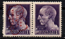 1945 - Italia - Emissioni Locali - Aosta 1 Lira Soprastampata    ------- - Centraal Comité Van Het Nationaal Verzet (CLN)