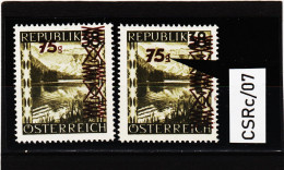 CSRc/07 ÖSTERREICH 1947 Michl 835 PLATTENFEHLER III " G Unten Abgeschliffen " ** Postfrisch SIEHE ABBILDUNG - Variétés & Curiosités