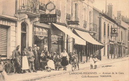 Laroche * Migennes * RARE CPA ! * Avenue De La Gare * Café Restaurant A L'ESCARGOT , TABOURIN Propriétaire - Laroche Saint Cydroine