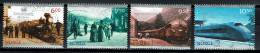 Norway 2004 - Yv.1450/1453 Mi.1507/1510 - Used - Eisenbahn In Norwegen, Chemin De Fer, Railway, Train, Trein, Zug - Used Stamps