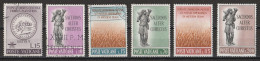 Vatican 1962 : Timbres Yvert & Tellier N° 344 - 348 - 349 - 350 - 351 - 352 - 353 - 354 Et 355 Oblitérés. - Usados