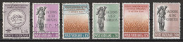 Vatican 1962 : Timbres Yvert & Tellier N° 344 - 348 - 349 - 350 - 351 - 352 - 353 - 354 Et 355 Oblitérés. - Usati