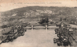 FRANCE - Rouen - Les Ponts Et La Côte Sainte Catherien - Vue Prise Du Transborder - Carte Postale Ancienne - Rouen