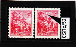 CSRc/52 ÖSTERREICH 1962  Michl  1120 PLATTENFEHLER  FARBSTRICH VERLÄNGERT ** Postfrisch ZÄHNUNG SIEHE ABBILDUNG - Plaatfouten & Curiosa