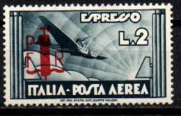 1944 - Italia - Servizi Privati - Alessandria 2 Lire Posta Aerea/espresso Soprastampata    ------- - Emissions Locales/autonomes