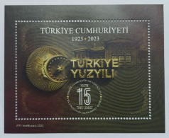 AC - TURKEY BLOCK STAMP - CENTENARY OF THE REPUBLIC OF TURKIYE, TURKEY MNH 29 OCTOBER 2023 - Nuevos