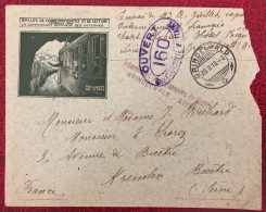 Suisse, Divers Sur Enveloppe Illustrée De Grindelwald 20.11.1918 + Censure - (B3228) - Covers & Documents