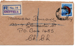 60420 - Neuseeland - 1963 - 1'3 Forelle EF A R-Bf SHEFFIELD -> Christchurch - Vissen