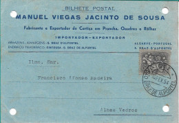 Portugal , 1954 , MANUEL VIEGAS JACINTO SOUSA , Cork Factory ,  São Braz De Alportel , Algarve , Commercial Postcard - Portugal