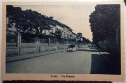 TOSCANA PRATO VIA FIRENZE  Formato Piccolo Viaggiata 1947 Animata Da Bell’auto D’epoca  Condizioni Buone - Prato