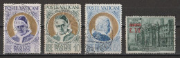 Vatican 1951-1952 : Timbres Yvert & Tellier N° 163 - 164 - 165 Et 172 Oblitérés. - Oblitérés