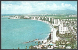 (PAN)  CP San Juan's Puerto Rico,billion Dollar Half Moon The Fast Growing Isla Verde Resort Area . Unused - Puerto Rico