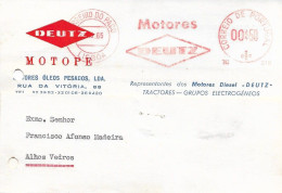 Portugal , 1965 , MOTOPE , MOTORES DEUTZ  , Engines ,  Advertising Postmark , Commercial Postcard - Portugal