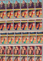 Equatorial Guinea Serie 7v 1972 In Complete MNH IMPERFORATED Sheets - 12 Series Christmas Weihnachten Navidad MNH - Guinée Equatoriale