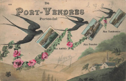 Port Vendres * Souvenir De La Commune * Cpa 3 Vues - Port Vendres