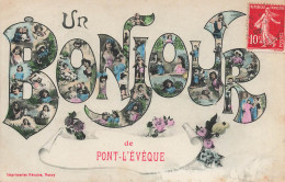 Pont L'évêque * Un Bonjour Et Souvenir De La Commune - Pont-l'Evèque