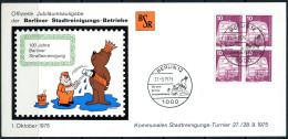 Allemagne   Y&T   ....   ---   Mi 495   ---    Stadtreinigung / Strassenreinigung Berlin   -  1975 - Storia Postale