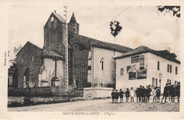 Ste Marie De Gosse * Place Et église Du Village * Enfants Villageois - Other & Unclassified