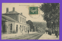 Rilly-la-Montagne : Lot De 3 Cartes. La Gare Et Le Château Des Rozais Et Château Vve Quenardel. - Rilly-la-Montagne