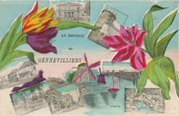 Gennevilliers * Souvenir Et Un Bonjour De La Commune * Cpa 7 Vues - Gennevilliers