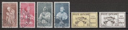 Vatican 1958 : Timbres Yvert & Tellier N° 261 - 262 - 263 - 264 - 265 - 266 Et 267 Oblitérés. - Usati