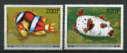 25765 Comores PA128/9** Poissons De L'archipel Des Comores : Amphiprion, Tetrodon   1977  TB - Comores (1975-...)