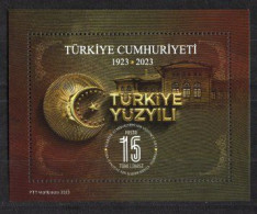 2023 TURKEY CENTENARY OF THE REPUBLIC OF TURKIYE SOUVENIR SHEET MNH ** - Blocks & Kleinbögen