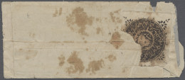Cover Afghanistan: 1871, 1 Senar On Cover (with Contents) Showing Part Of A Cancellati - Afghanistan
