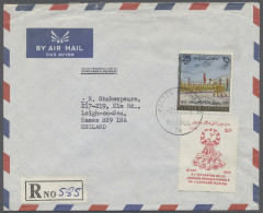 Cover Afghanistan: 1978, Provisional Issue, Registered Airmail Cover Franked 1978 20a - Afghanistan