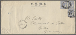 Cover Papua: 1897, O.H.M.S. Envelope Bearing Queensland 2d Blue X3 Tied To Cover By Ba - Papouasie-Nouvelle-Guinée