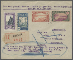 Cover French Niger: 1933, First Experimental Military Air Service From ZINDER To Algie - Covers & Documents