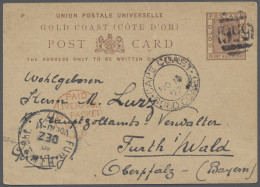 GA Gold Coast - Postal Stationery: 1897, "Victoria" 1 1/2 Penny-Ganzsachenkarte Ent - Gold Coast (...-1957)