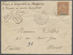 Cover Madagascar: 1897, Registered Letter Of The "Corps D`occupation De Madagascar" Fr - Madagaskar (1960-...)
