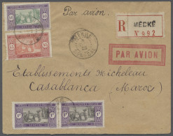 Cover Senegal: 1925, Airmail Service Toulouse-Dakar And Vv., Registered Letter From ME - Sénégal (1960-...)