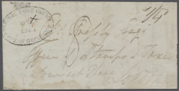 Cover Cap Of Good Hope: 1840, Vorphilatelistischer Brief über Indien-Route Nach London - Cape Of Good Hope (1853-1904)